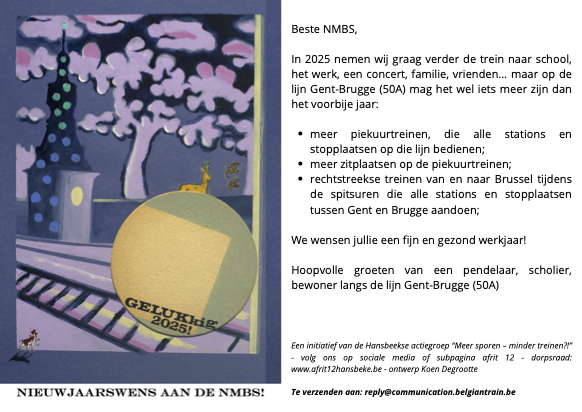 Nieuwjaarswens 2025 NMBS